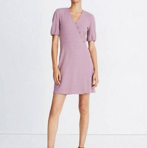 MADEWELL Dusty Pink Cross Front Button Dress